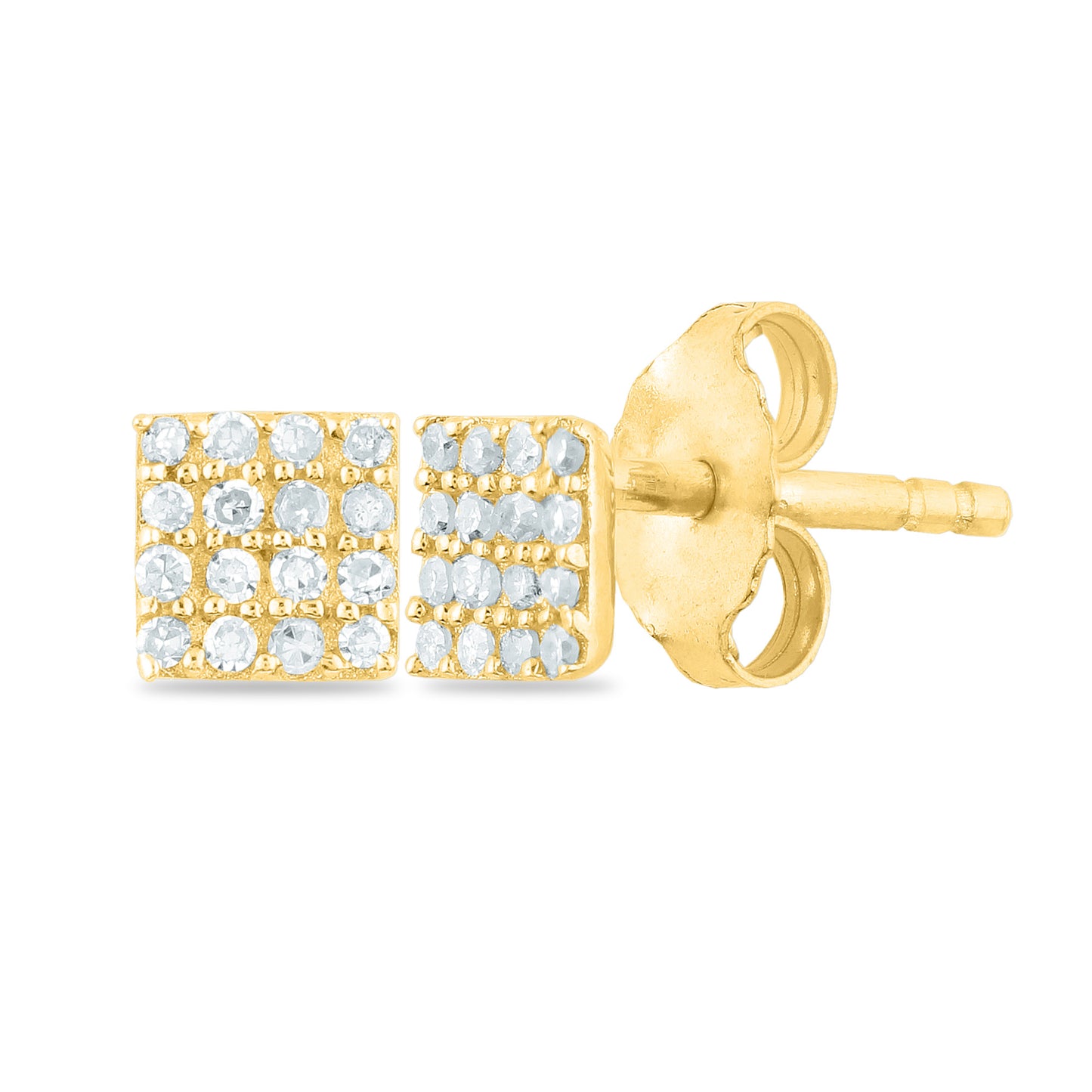 10K Gold earing with 0.10Ct Diamond