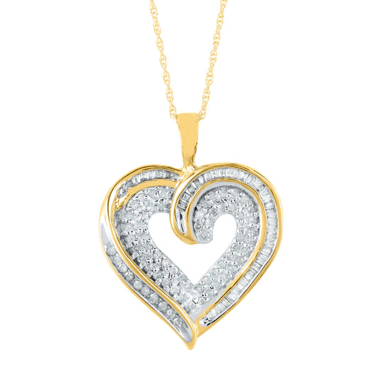 10K Gold necklace with 0.40Ct Diamond