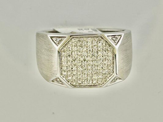 10K white Gold ring with 0.40Ct Diamond/RM10148W-2000