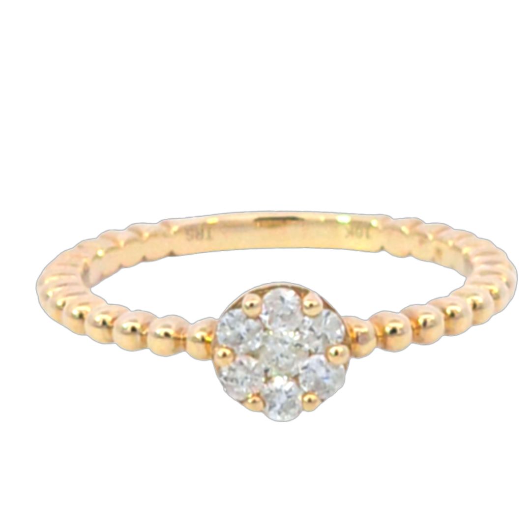 10K Gold ring with 0.25Ct Diamond/RE1-10774Y-880